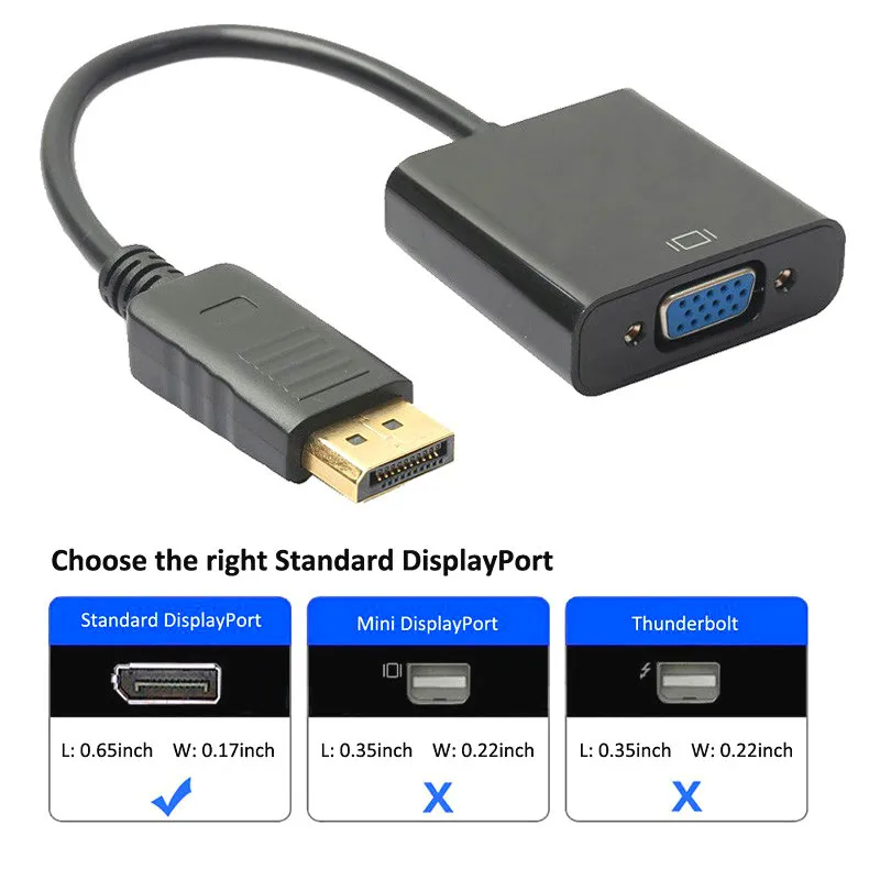 DP Displayport to VGA converter 
