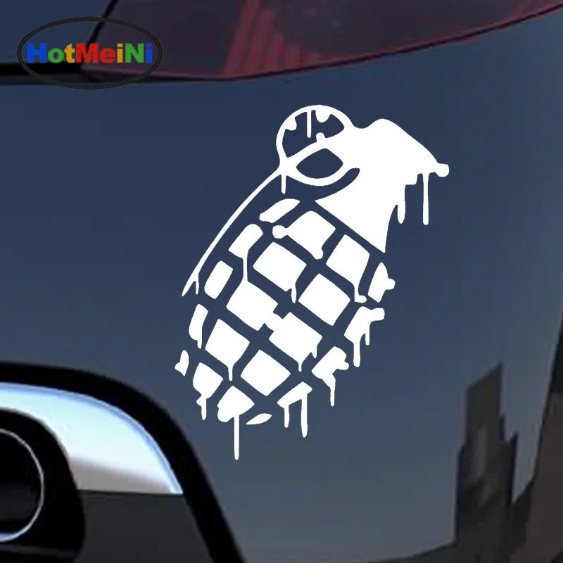 

Military Lovers Hand Grenade Dripping JDM Lowered Dope Outdoor Car Stickers for Motorhome Truck SUV Window Vinyl Decal 10 Colors