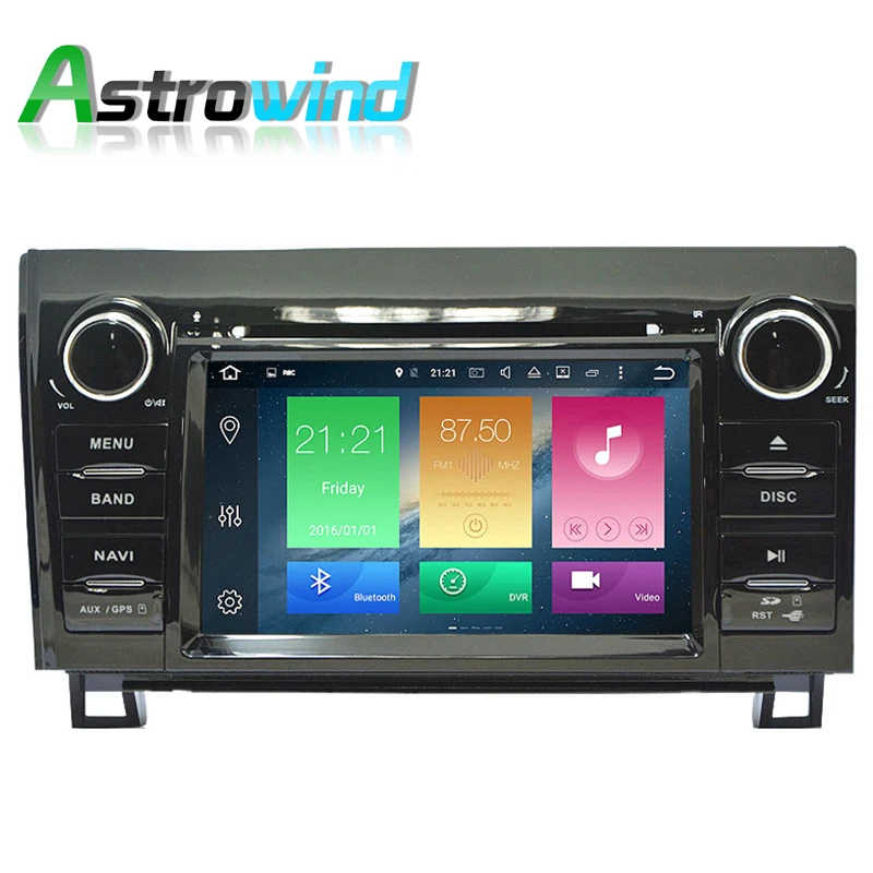 Discount 64G ROM No Tax Android 9.0 GPS Navigation System DVD Player Stereo Media Auto Radio For Toyota Crown Previa Tundra Sequoia 1
