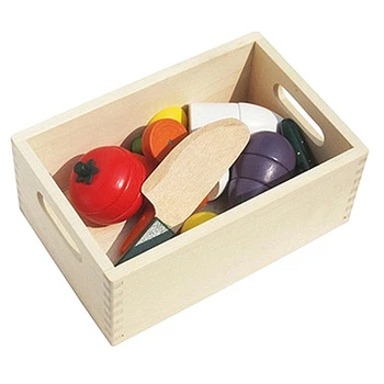 

abay 2019 hot Creative Box of Fruits and Vegetables and Wooden Magnetic Children Play Toys WB-62