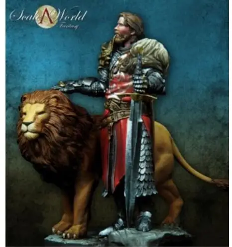 

1/24 75mm soldier Keynan King of Lions Fantasy 75mm toy Resin Model Miniature resin figure Unassembly Unpainted