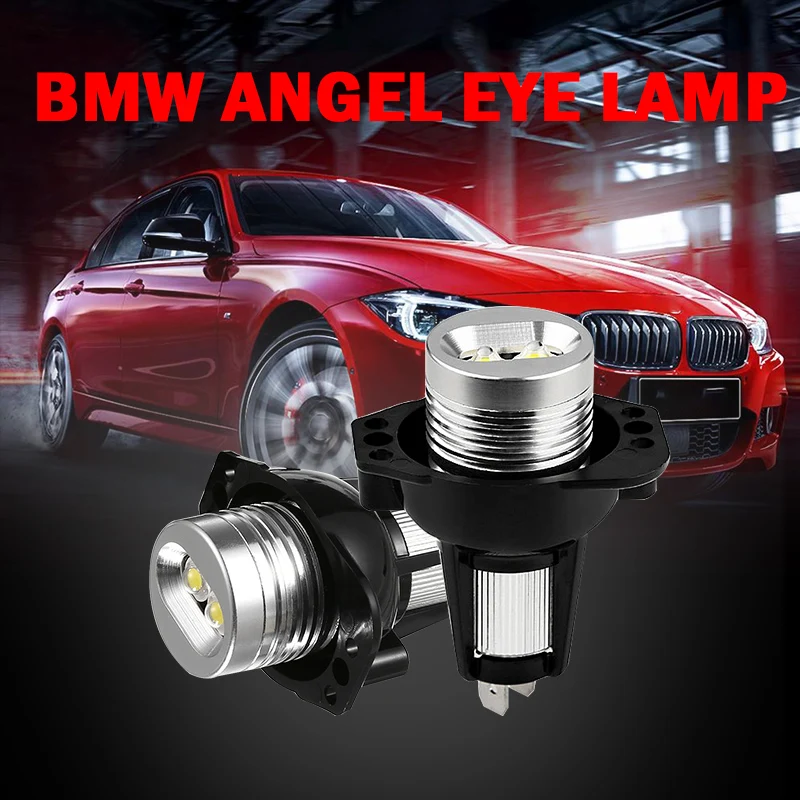 2x10 W 6500K высокомощные ангельские глазки 3 серии светодиодный кольцевые лампы Белый Halo для BMW E90 E91 модный автомобильный Стайлинг