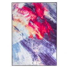 Европейский абстрактный дизайн ковер многоцветный пейзаж прямоугольник коврики Нескользящие моющиеся прочные коврики для гостиной