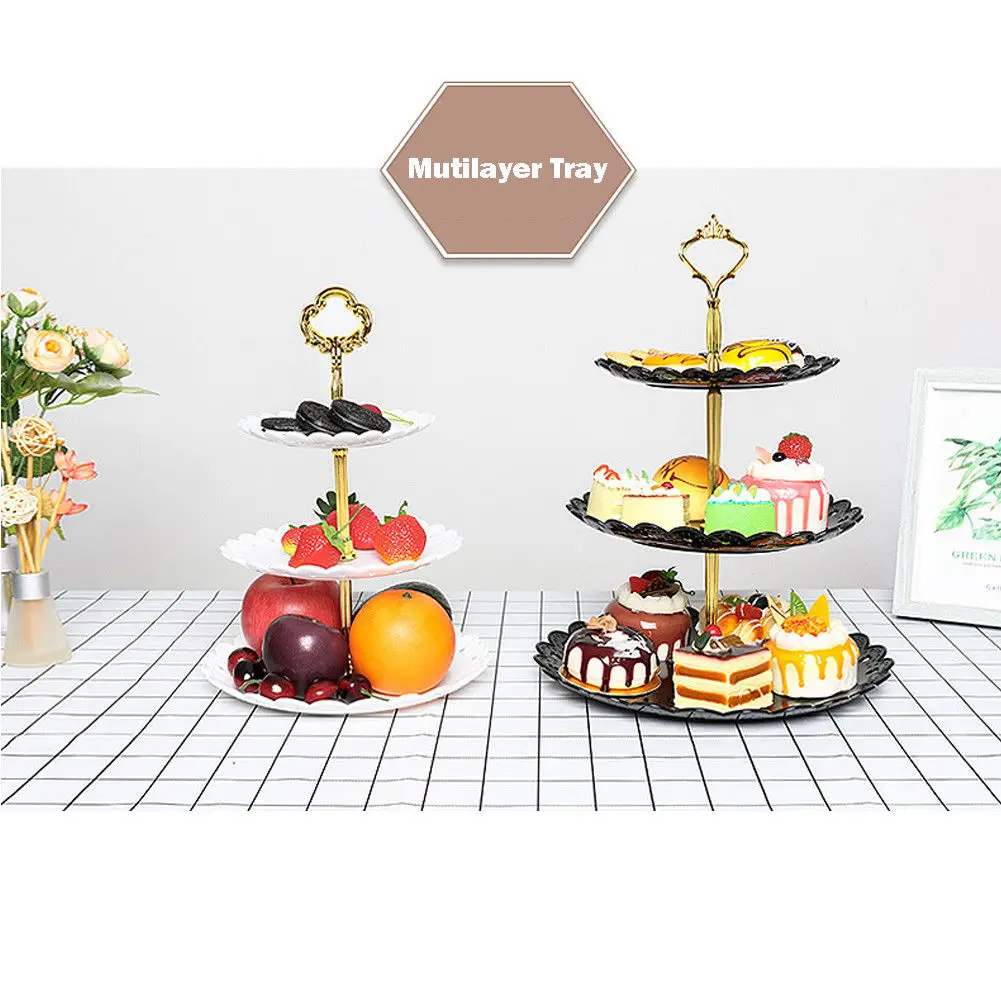 3-х уровневая подставка трехслойная тарелка для фруктов Подставка для тортов десертов пластина стойка для хранения овощей Дисплей держатель подарок Лидер продаж
