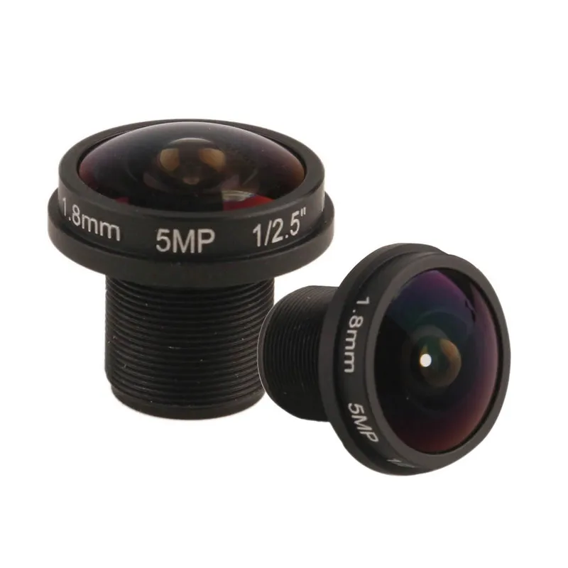 

OWGYML Fisheye Lens CCTV Lens 5MP CCTV 1.8mm Security Lens 180 degree Wide Viewing Angle F2.0 1/2.5" For HD IP Camera M12x0.5