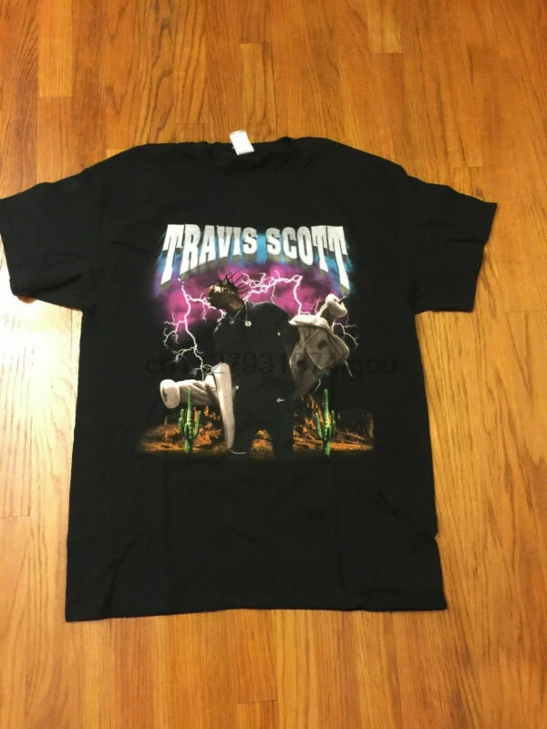 

Travis Scott Rodeo Pen & Pixel T-Shirt Fall Madness Tour T SHIRT usa size