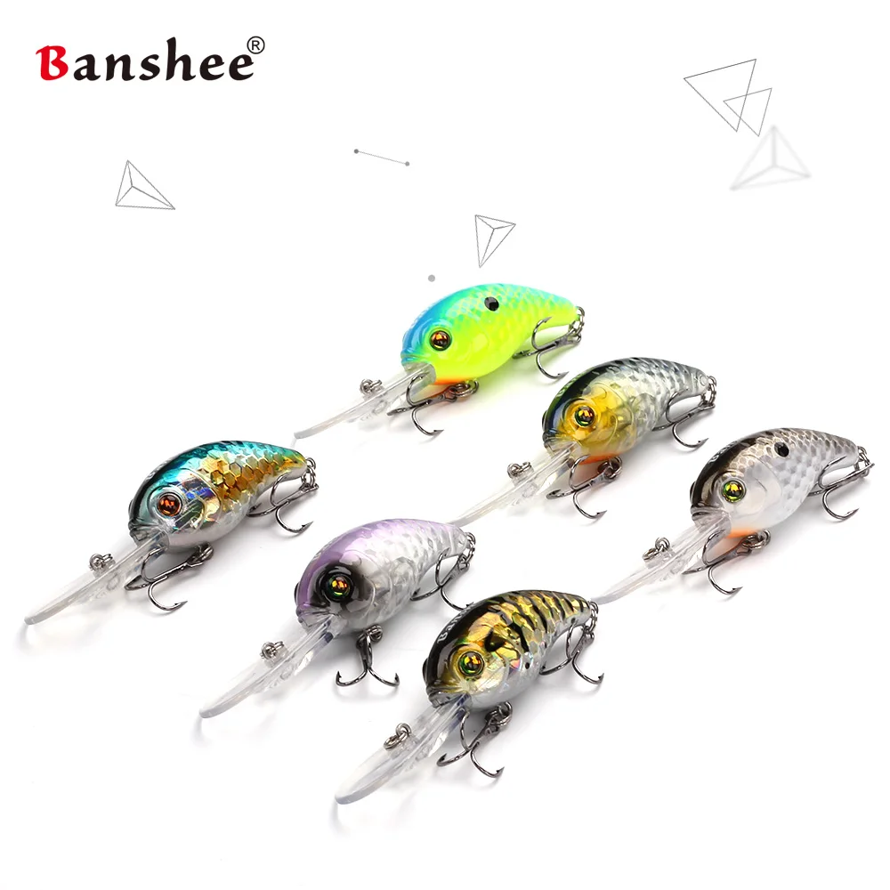 Banshee 6 шт./лот 50 мм 10 г VC04 Deep Chub Дайвинг кренкбейты плавающая приманка для рыбалки погремушка звук воблер, твердая искусственная приманка