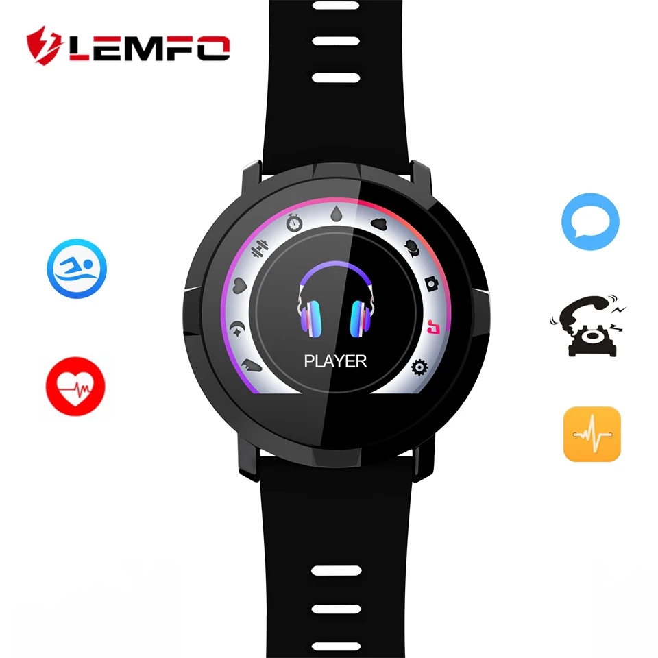 

LEMFO Smartwatch Pedometer Heart Rate Blood Pressure Monitor Smart Watch Various Sports Modes Waterproof Smart Watches