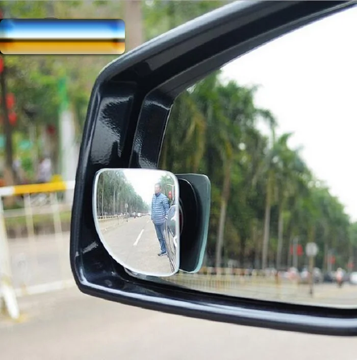 Rete Автомобильное Зеркало для слепых зон, боковое, широкоугольное, авто, заднего вида, регулируемое для парковки, универсальное, Секторное, Безрамное