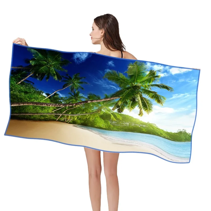 Серия 4 160*80 см 3D HD печатное пляжное полотенце быстросохнущая микрофибра ткань песок бесплатно Multifuntion пляжное полотенце s