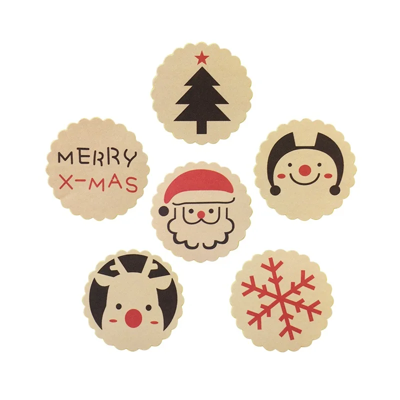 

120 Pcs/lot New Vintage Christmas Theme Sealing Sticker/DIY Gifts Posted/Baking Decoration Label/Multifunction