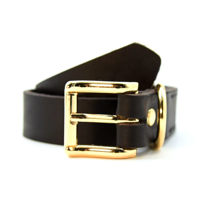 Luxury Real Leather Dog Collar Top Grade Gold Alloy Buckle Brown Leather Pet Collars for Small Medium Large Dogs New Pet Products4