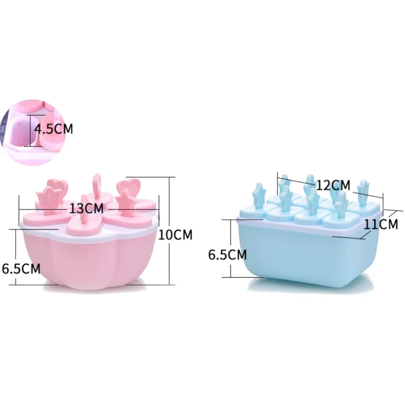 Cute Shape Ice Cream Mold Maker Kitchen Chocolate Tray Cake Candy Mould Bar Party Cool Ice Cube Wine Ice Cream Kitchen Tools