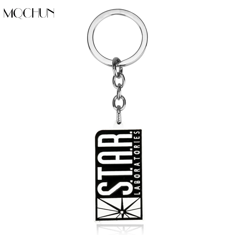 

MQCHUN Superman Men STAR Laboratories Jewelry Dog Tag Keychain Punk Accessory Pendant Keyring Women Men Gift Accessories