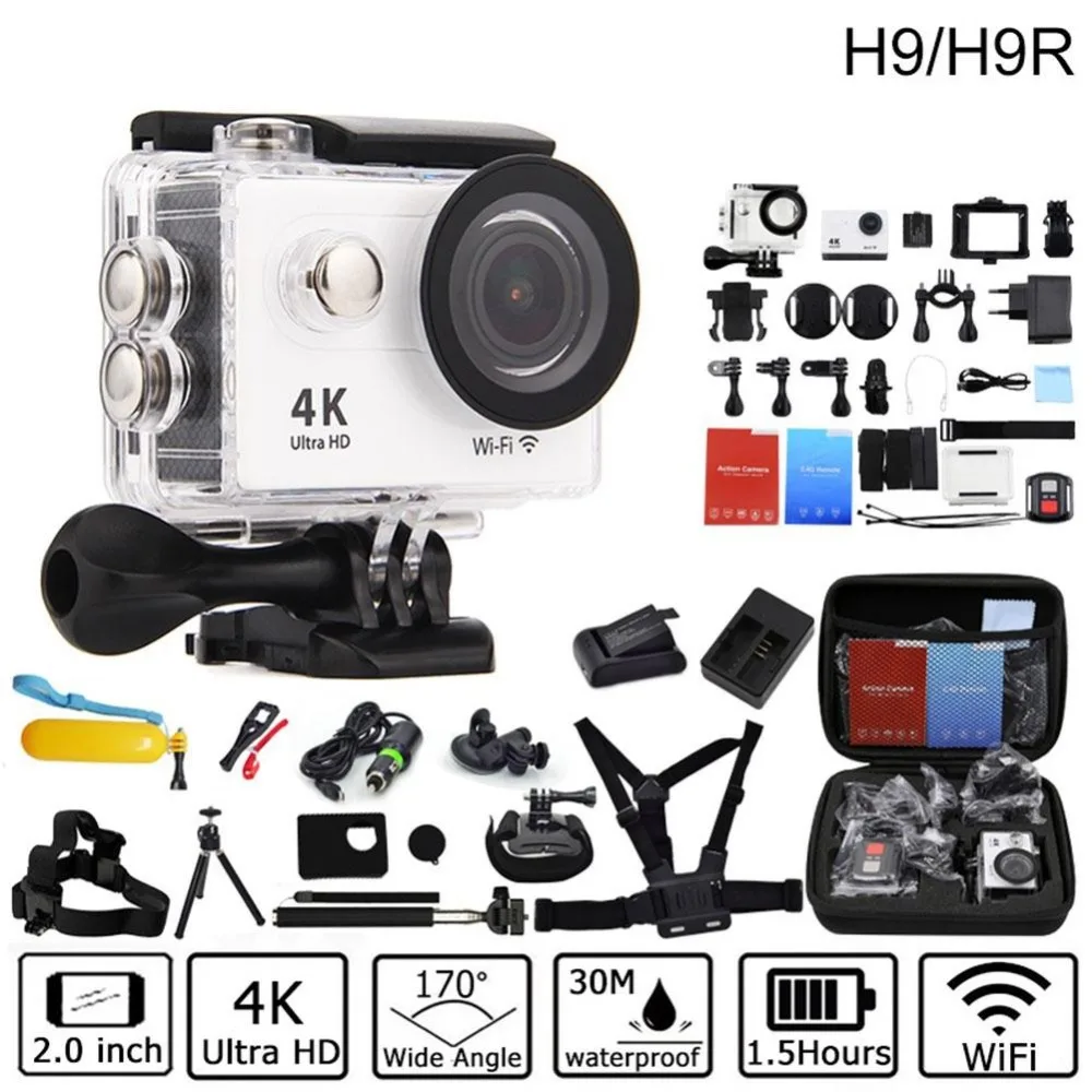

Action camera deportiva Original For EKEN H9/H9R remote Ultra HD 4K WiFi 1080P 60fps 2.0 LCD 170D sport go waterproof pro camera