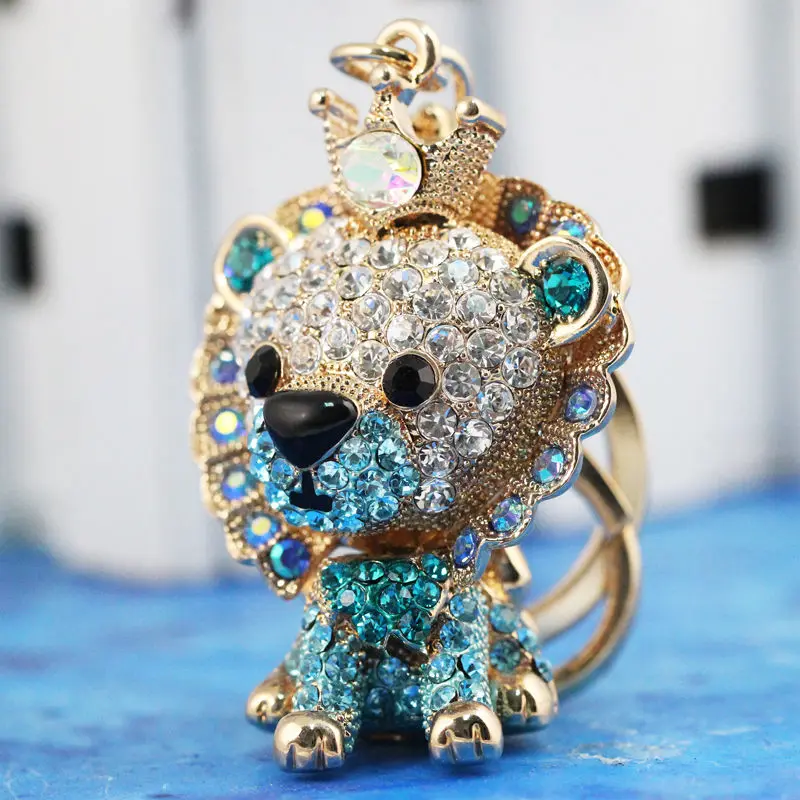 YS139 new Crystal Adorable Lion Keychain Keyring Key Chain Ring Key Fob Free Shipin Key Chains YS139 new Crystal Adorable Lion Keychain Keyring Key Chain Ring Key Fob Free Shipin Key Chains