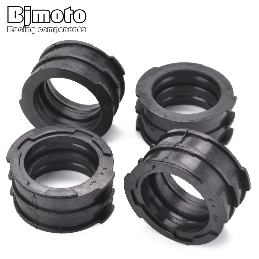 

4PCS Motorcycle 1FK-13597-00 Rubber Carburetor Intake Boot Carb Insulator For Yamaha V-MAX 1200 VMAX V MAX 1200 VMX12V 1985-2007