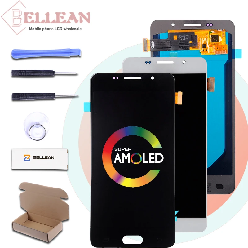 

Promotion Catteny A510F Display A5 2016 For Samsung Galaxy A510 Lcd Display With Touch Screen Digitizer Assembly+tools