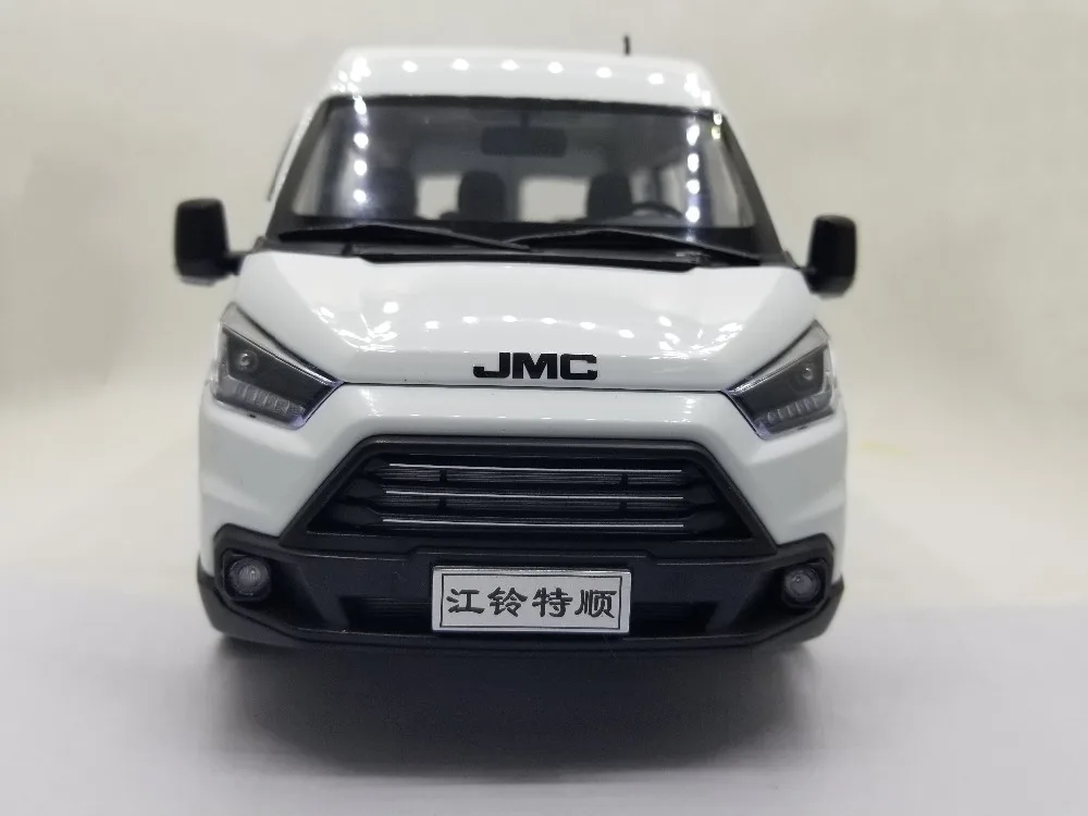 1:18 литая под давлением модель для Ford JMC Teshun Transit белая MPV Игрушечная машина из сплава миниатюрная коллекция подарок грузовик фургон