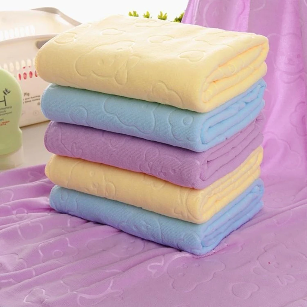 Горячая Распродажа быстросохнущее полотенце 70x140 см Впитывающее мультяшная микрофибра медведь пляжное банное полотенце