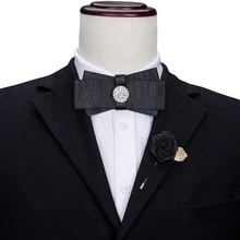 Hi-Tie Новая Модная стильная брошь для галстука-бабочки на булавке для женщин с круглым вырезом Яркие Хрустальные аксессуары LH-405