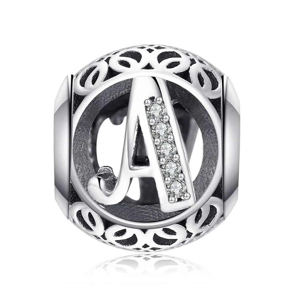 JewelryPalace винтажные A R с буквенным принтом фианит Аутентичные 925 пробы серебряные