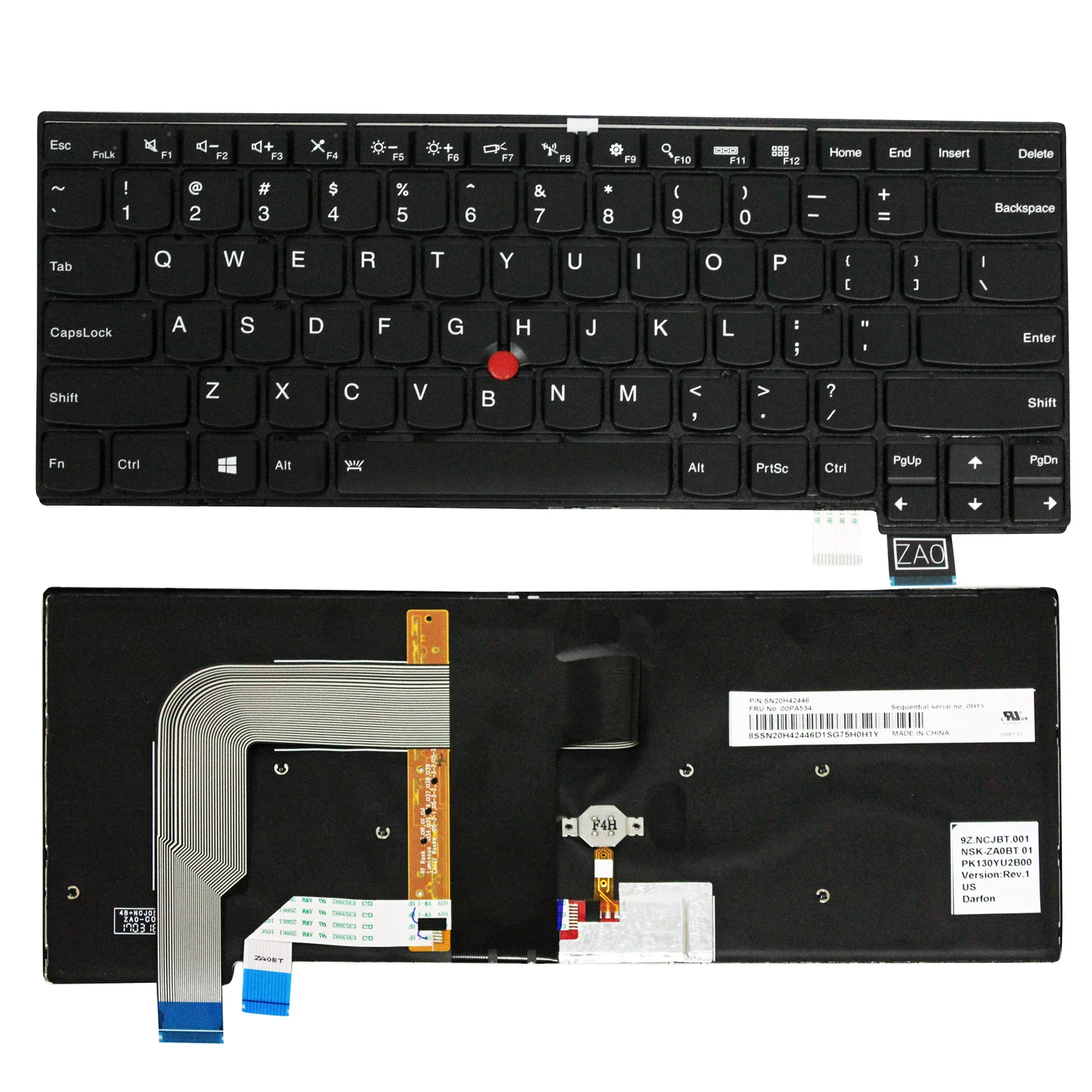 

For Lenovo Thinkpad T460S 00PA452 00PA482 00PA534 SN20H42446 W/ Backlit Keyboard NEW