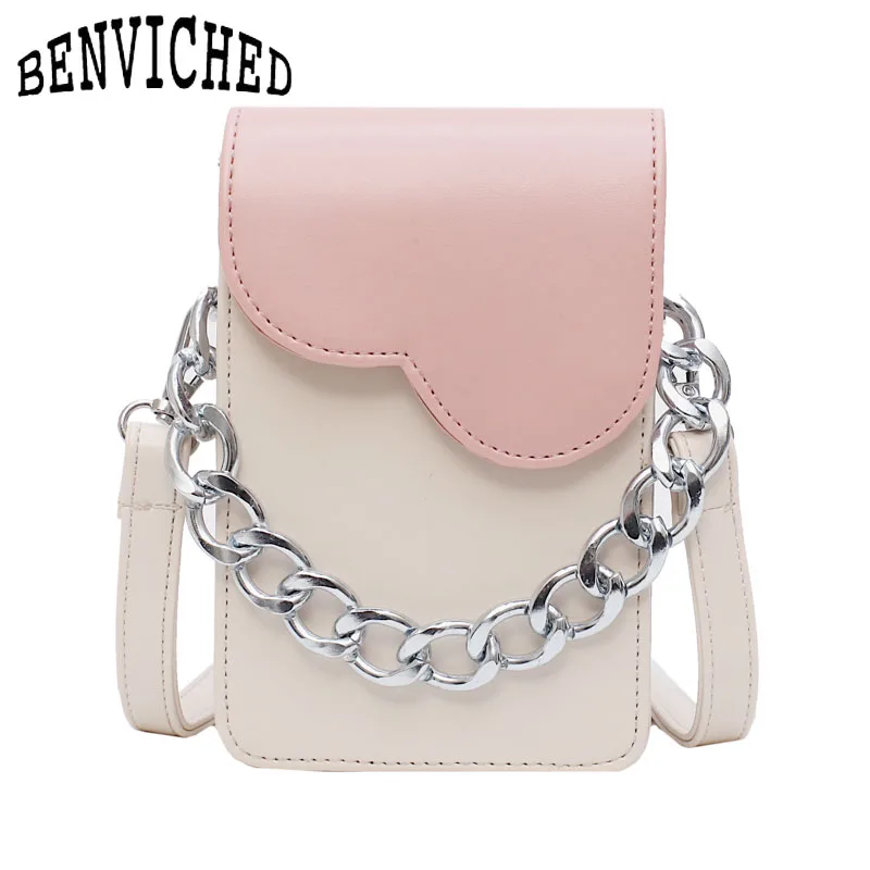 

BENVICHED New Arrival Colorful Ladies Cellphone Bag Fashion Daily Use Card Holder Small Summer Shoulder Bag for Women B011