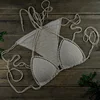 13 Color Women's Swimwear Push up Swimsuit Handmade Crochet Bikini Sets Lining Swim Trunks