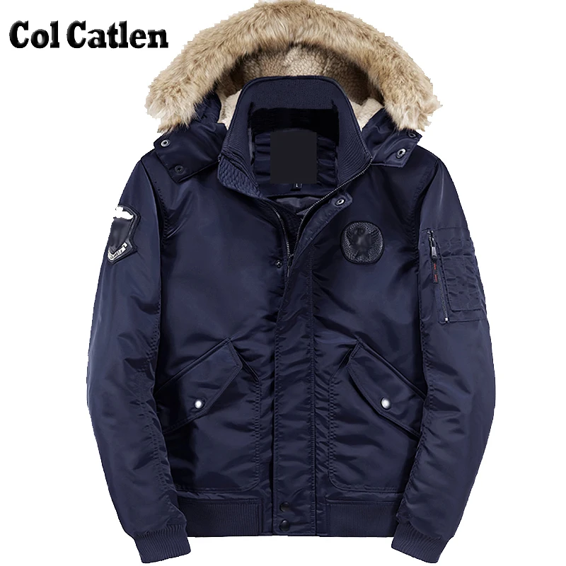 

High Quality Men's Parkas Fashion Thick Winter Coats Men Cotton Padded Clothing for Male Brand Clothing Hommer Hooded Parkas 2XL
