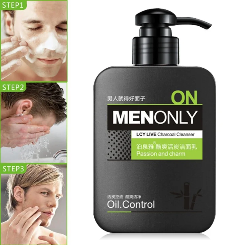 168g New Men Deep Face Cleansing Oil Control Moisturizing Male Facial Cleanser Face Wash Acne