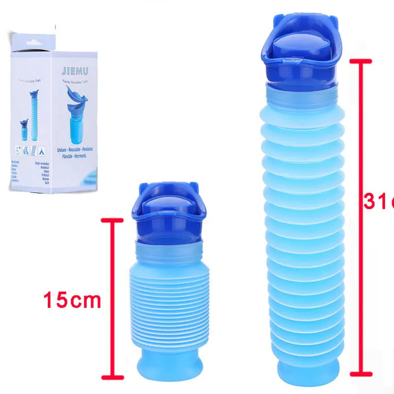

PP material blue Portable retractable child urinal 750ML baby travel car traffic jam outdoor sports bathroom essential supplies