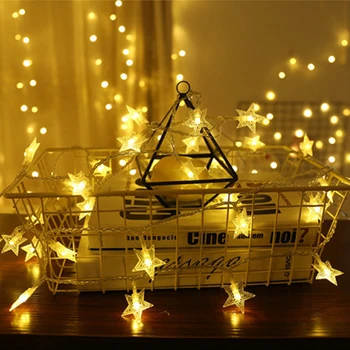 

Led Gypsophilal Light String Girl Heart Room Decoration Lamp Birthday Holiday Five-pointed Star Decorative Lantern