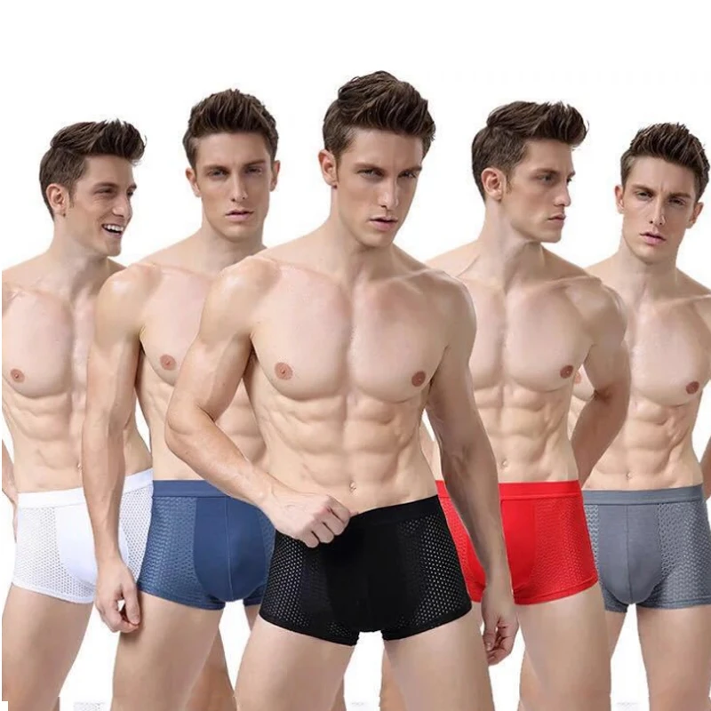 

1PC Hot Soft Comfortable Male Shorts Breathable Comfy Lingerie Mesh Modal Ultra Thin Men Underwear Boxer
