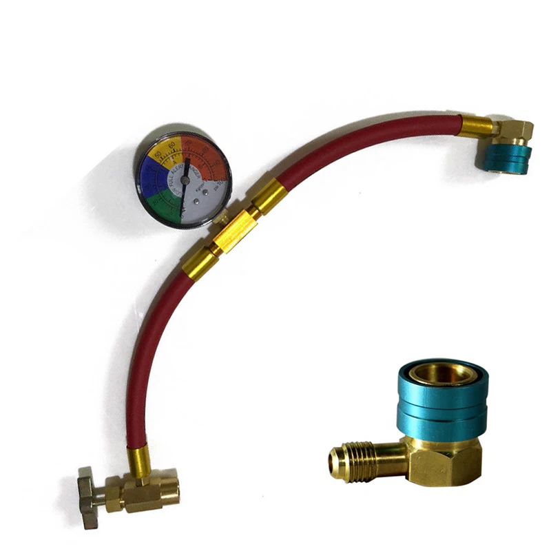 

Auto FJC #6846 R1234YF A/C Service Refragrant Hose with Coupler Gauge ALI88