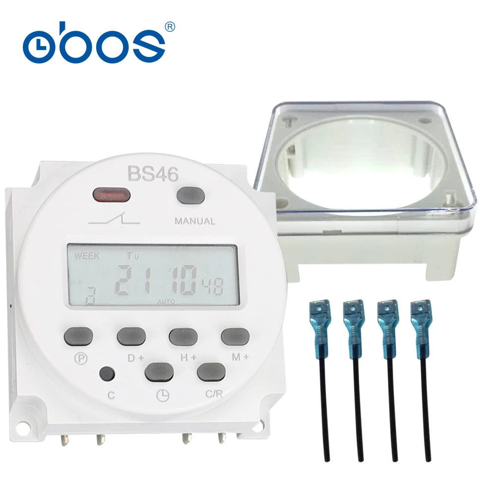 

good quality affordable microcomputer timer switch 16 times on/off programmable digitlal timer waterproof dustproof shell 4 wire