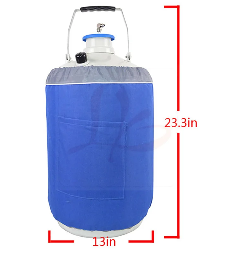 10L Liquid Nitrogen Tank, Nitrogen Container Tank Dewar with Straps for OCA vacuum laminating