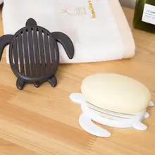 Милые аксессуары для ванной комнаты черепаха мыльницы для ванны душ мыло Подставка для губки проволочная щетка лоток LX2933