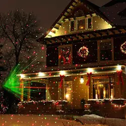 IP44 водостойкие Рождественские огни RG статические мерцающие наружные рождественские лазерные огни проектор украшения для дома с пультом