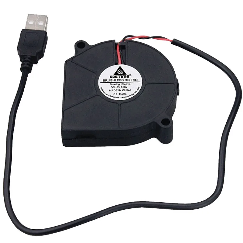 1 шт. Gdstime 60 мм x 15 6015S USB 5V DC бесщеточный маленький центробежный вентилятор