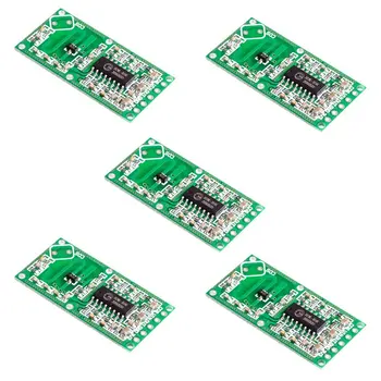 

5PCS Microwave Radar Sensor RCWL-0516 Switch Module Human Induction Board Detector