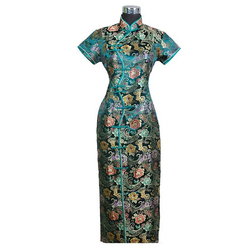 Chinese traditional Women's Long dress Qipao Cheong-sam Wedding Evening Dress Size S M L XL XXL XXXL C0001