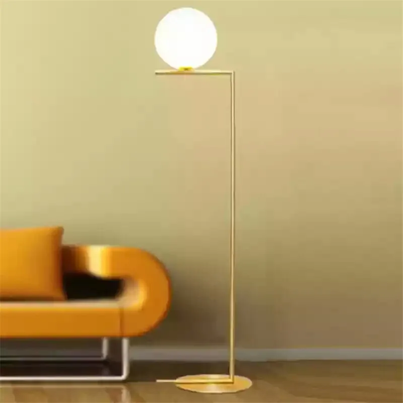 Postmodern Glass Ball Floor Lamps Nordic Design Studio Bedside Light Living Room Lantern Home Lighting | Лампы и освещение