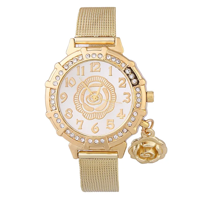 9 Style Top Brand Luxury Women Watches Golden Steel Mesh Rhinestone Bracelet Wat 9 Style Top Brand Luxury Women Watches Golden Steel Mesh Rhinestone Bracelet Wat