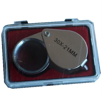 

30X-21mm Jewelry Magnifier High Magnification Magnifying Glass Optical Instrument School Teaching Equipment