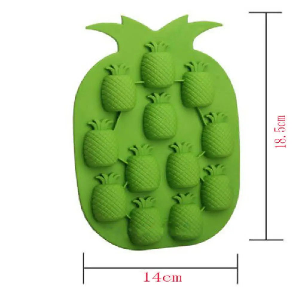 KANNERT DIY Pineapple Shape Ice Mold Drink Ice Cream Cube Maker Bar Party Ice Tray Cube 2