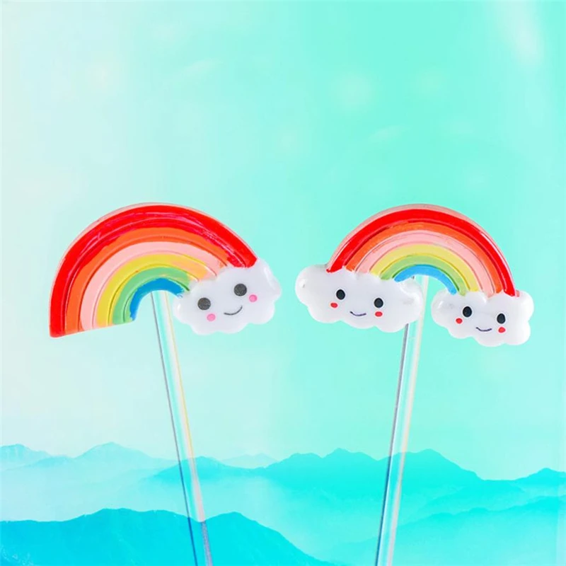 Resin Miniature Rainbow DIY Craft Accessory Home Garden Decoration Accessories Wear-resistant Creative C0418#30                 08