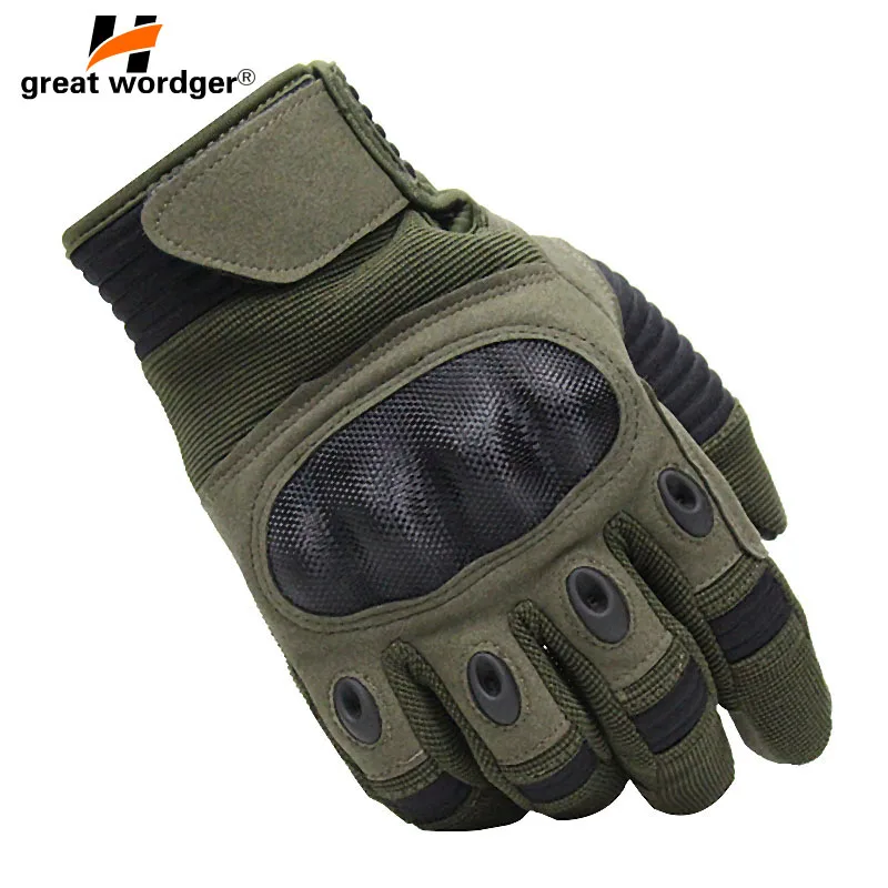 Army Gear Touch Screen Tactical Gloves Men Full Finger SWAT Combat Military Carbon Shell Anti-skid
