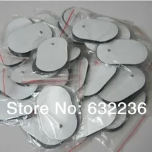 100 шт./партия, высококачественные белые электродные накладки для иглоукалывания, цифровой терапевтический массажер