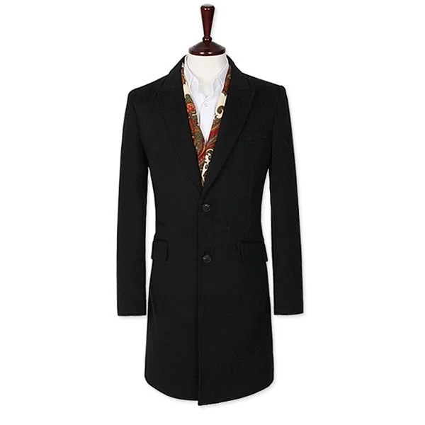 Zogaa 2019 Mens Spring and Autumn Coat Turn Down Collar Cotton Slim Fit Long Sleeve Jackets Casual Cardigan Wool Coat Hot Sale